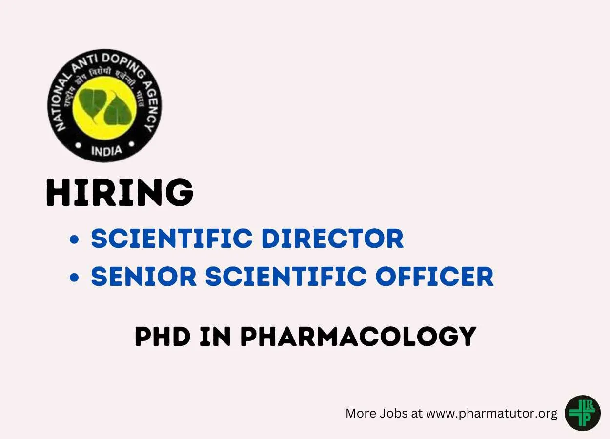 NADA looking for Scientific Director, Senior Scientific Officer