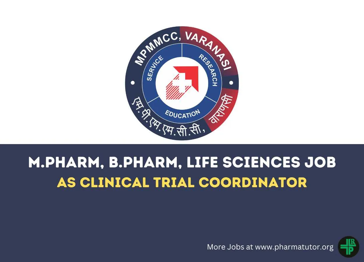 Opportunity for M.Pharm, B.Pharm, Life Sciences to Join MPMMCC