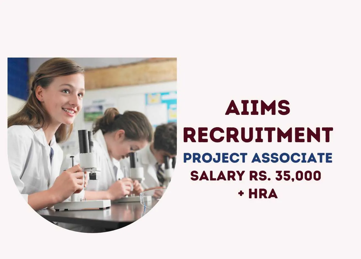 Vacancy for Project Associate at All-India Institute of Medical Sciences