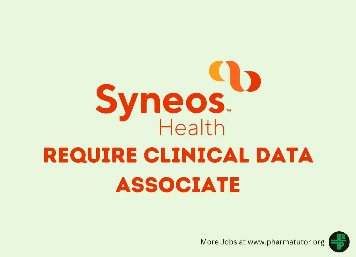 Require Clinical Data Associate at Syneos Health