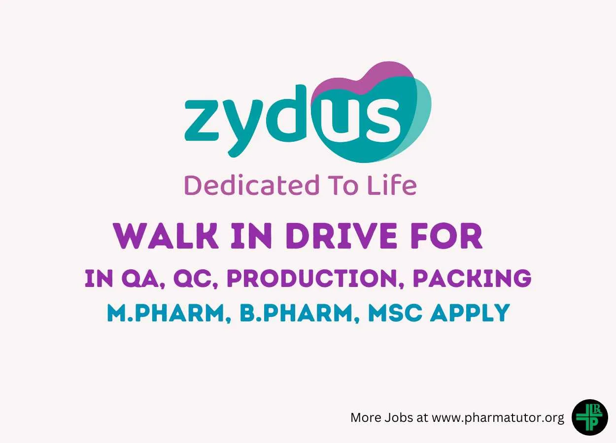 Walk in drive for Injectable manufacturing plant of Zydus Lifesciences