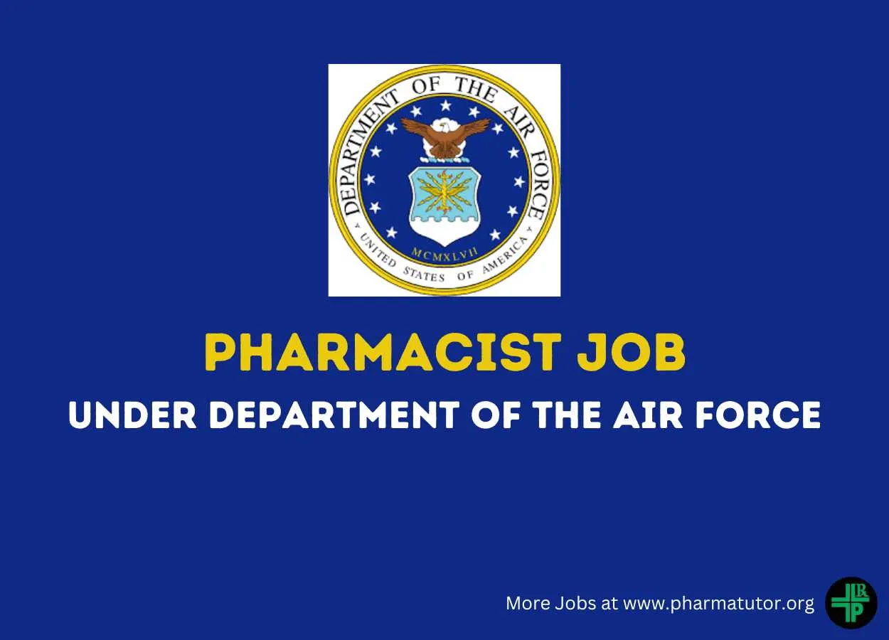 Job for Pharmacist under Department of the Air Force
