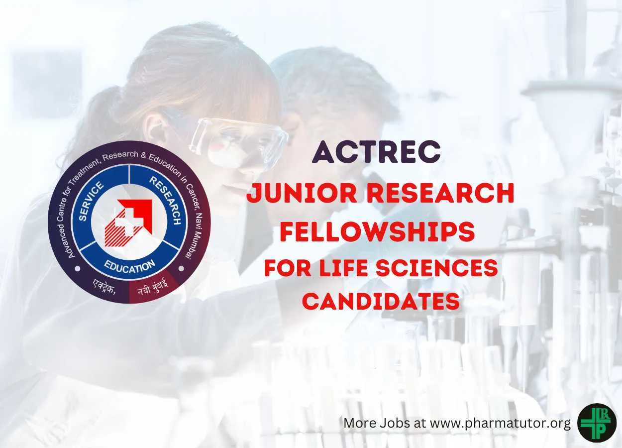 Junior Research Fellowships for Life Sciences candidates at ACTREC