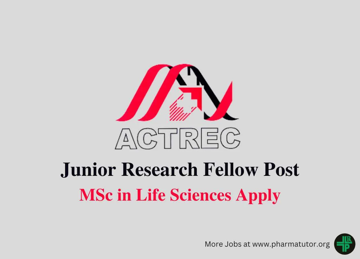 Vacancy for Junior Research Fellow at ACTREC