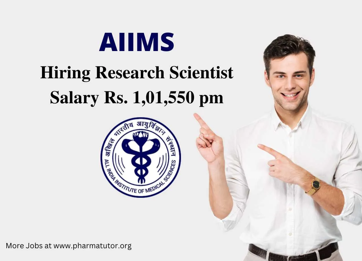 Advertisement for Research Scientist at AIIMS Nagpur