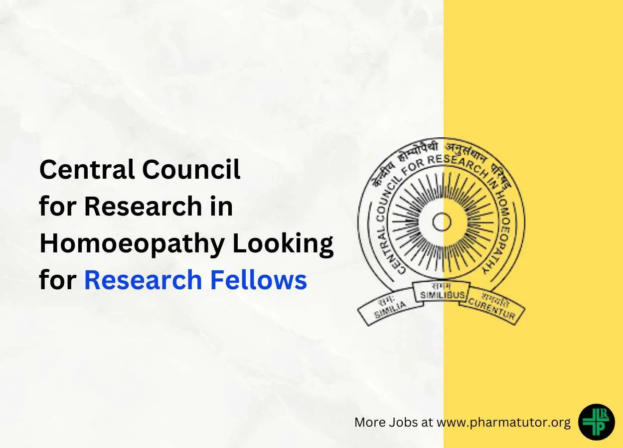 Central Council for Research in Homoeopathy looking for Research Fellows