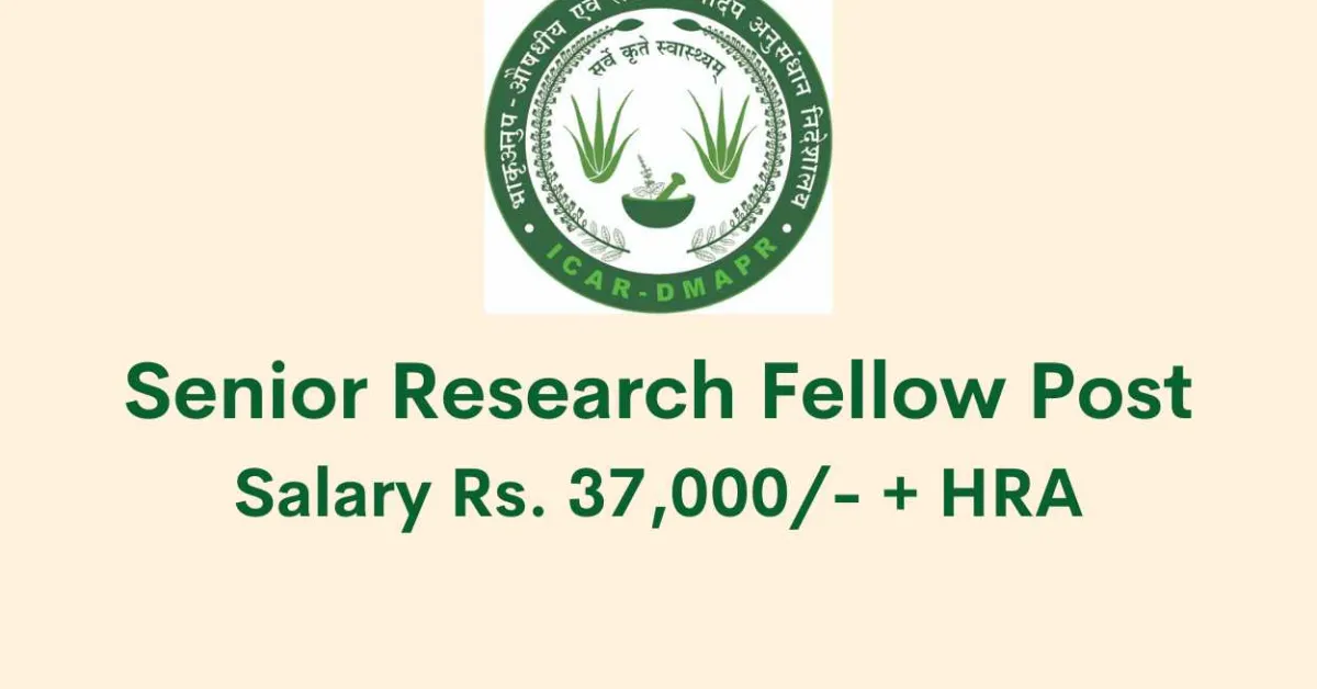 Interview for Senior Research Fellow at DMAPR