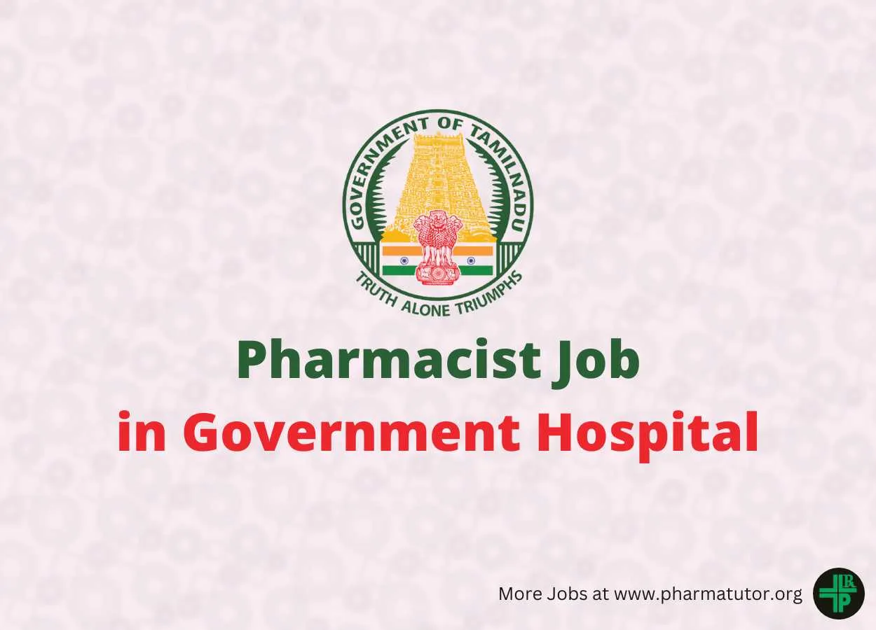 Job for Pharmacist in Government Hospital