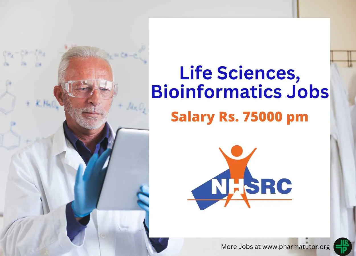 Life Sciences, Bioinformatics Recruitment as Senior Scientist at NHSRC