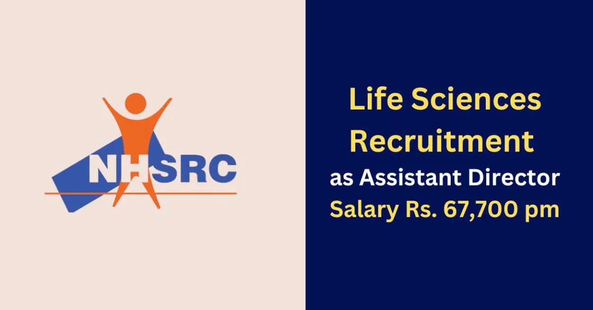 Life Sciences Recruitment at National Health Systems Resource Centre