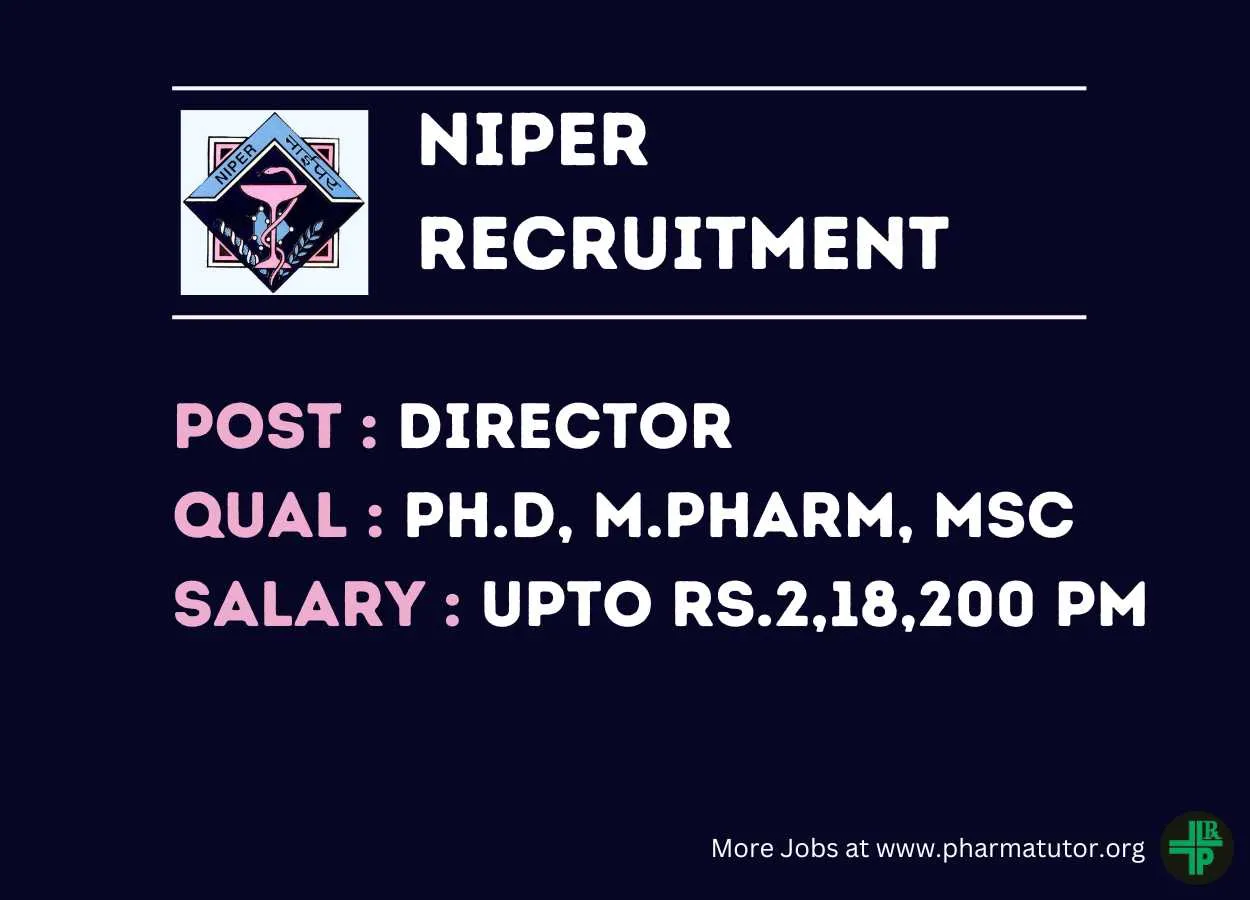 NIPER Kolkata invites online applications for post of Director