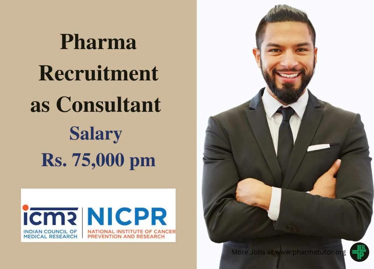 Pharma Recruitment as Project Consultant at NICPR