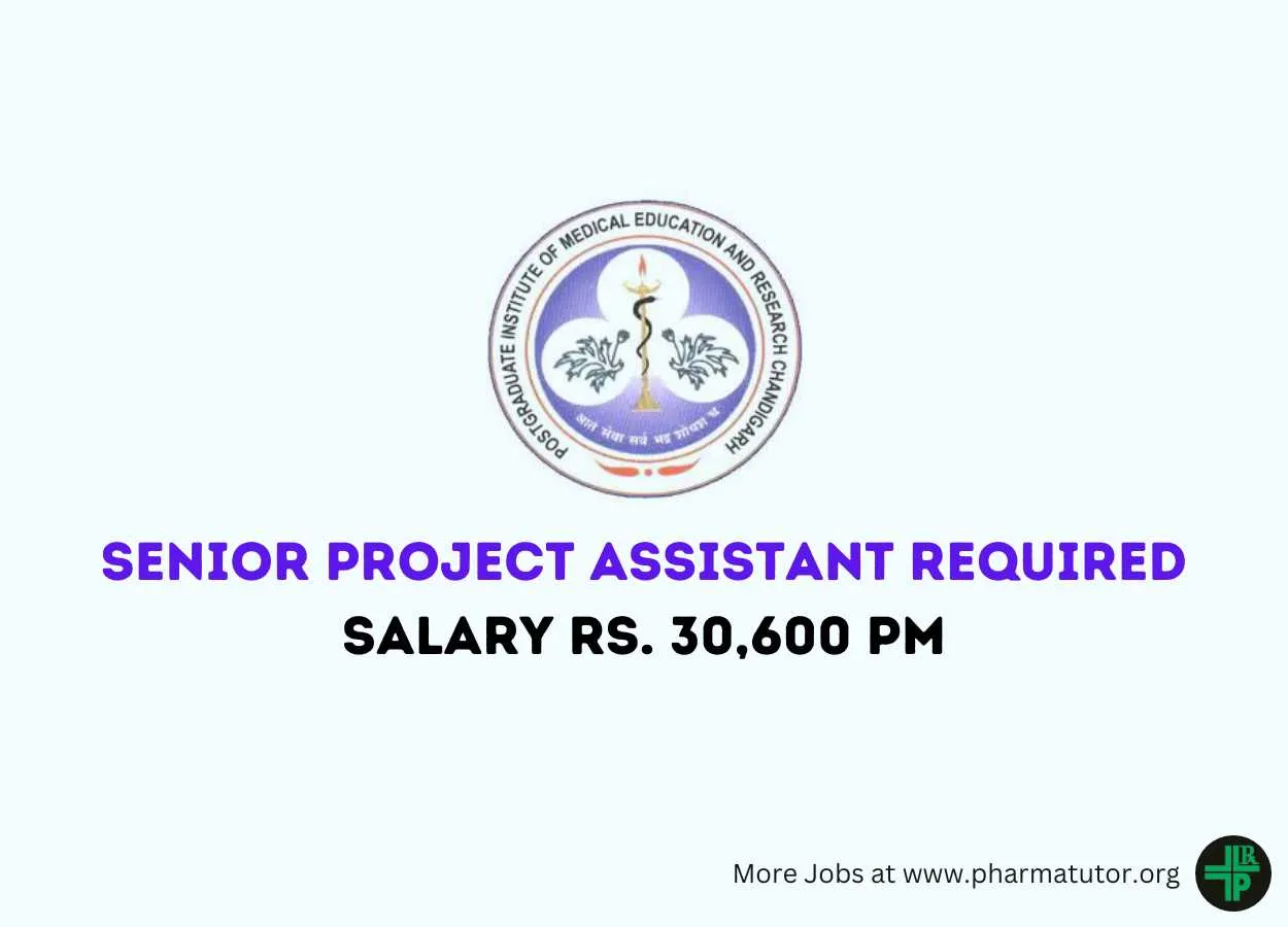 Senior Project Assistant is required at PGIMER