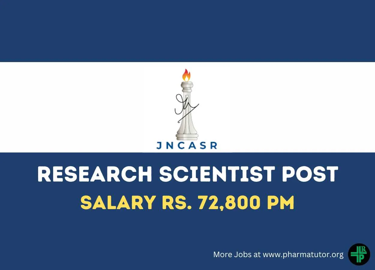 Applications are invited for the post of Research Scientist at JNCASR