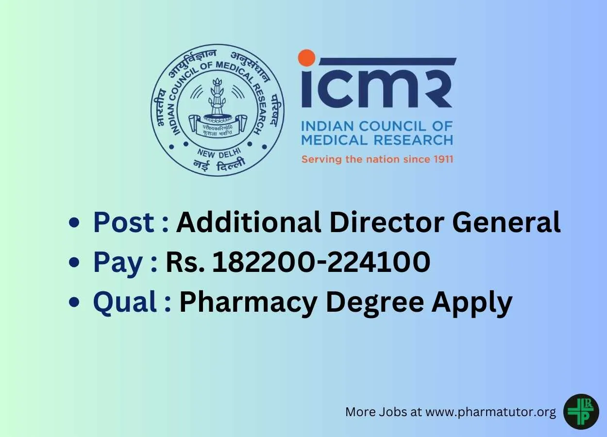 ICMR invites online for post of Additional Director General