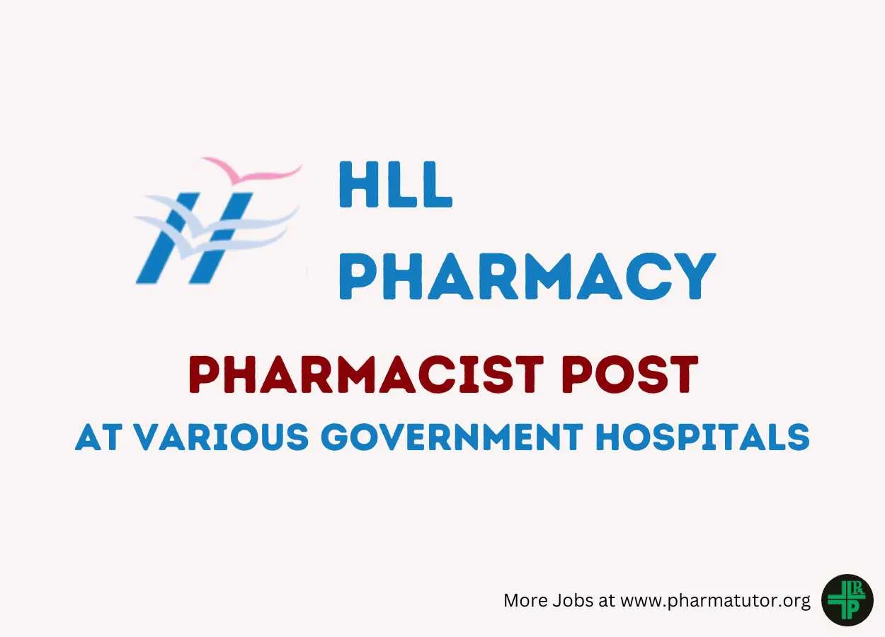 Job for Pharmacist in HLL Pharmacy outlet’s at various government hospitals
