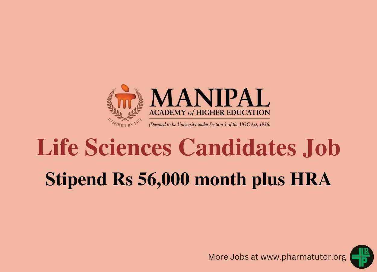 MAHE invites applications from Life Sciences candidates