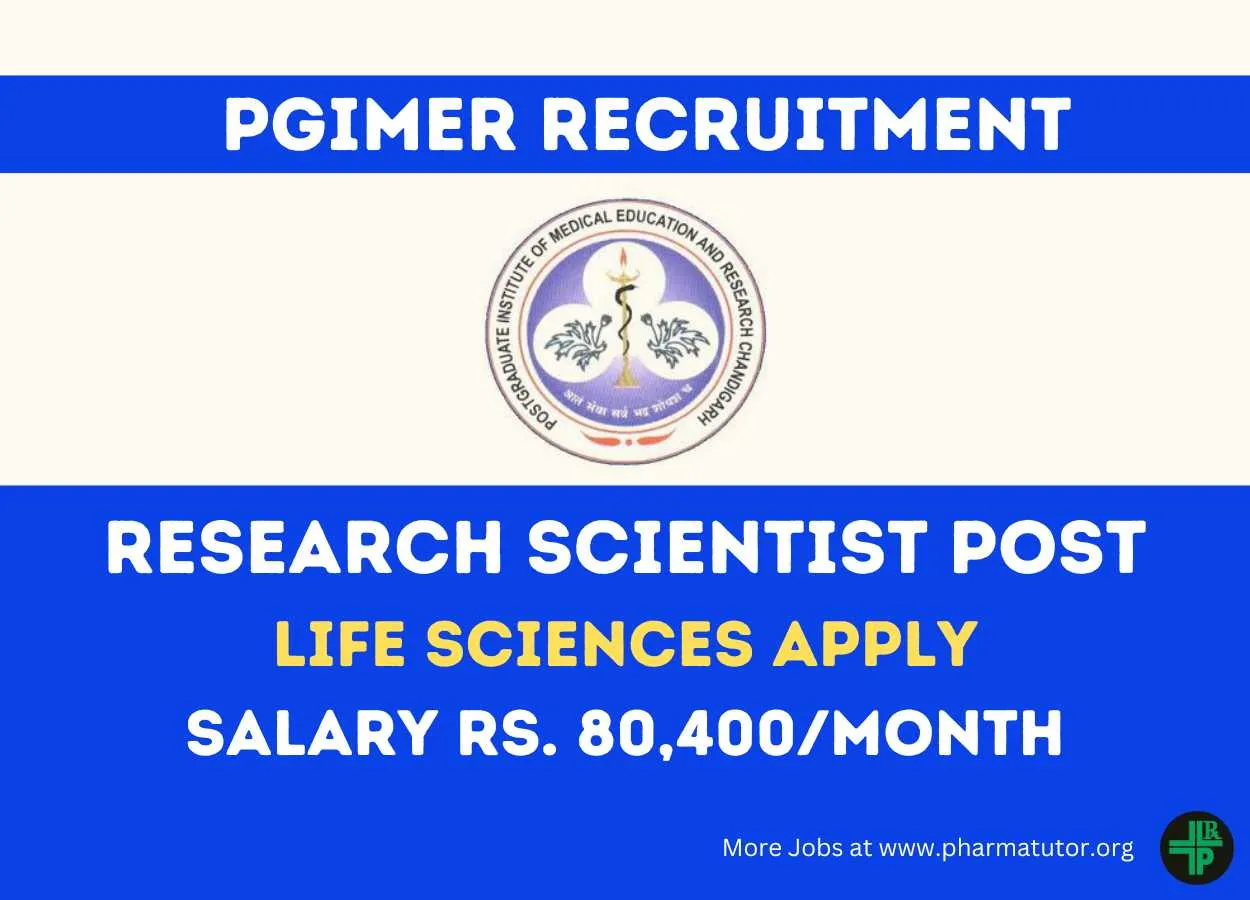 Vacancy for Research Scientist at PGIMER
