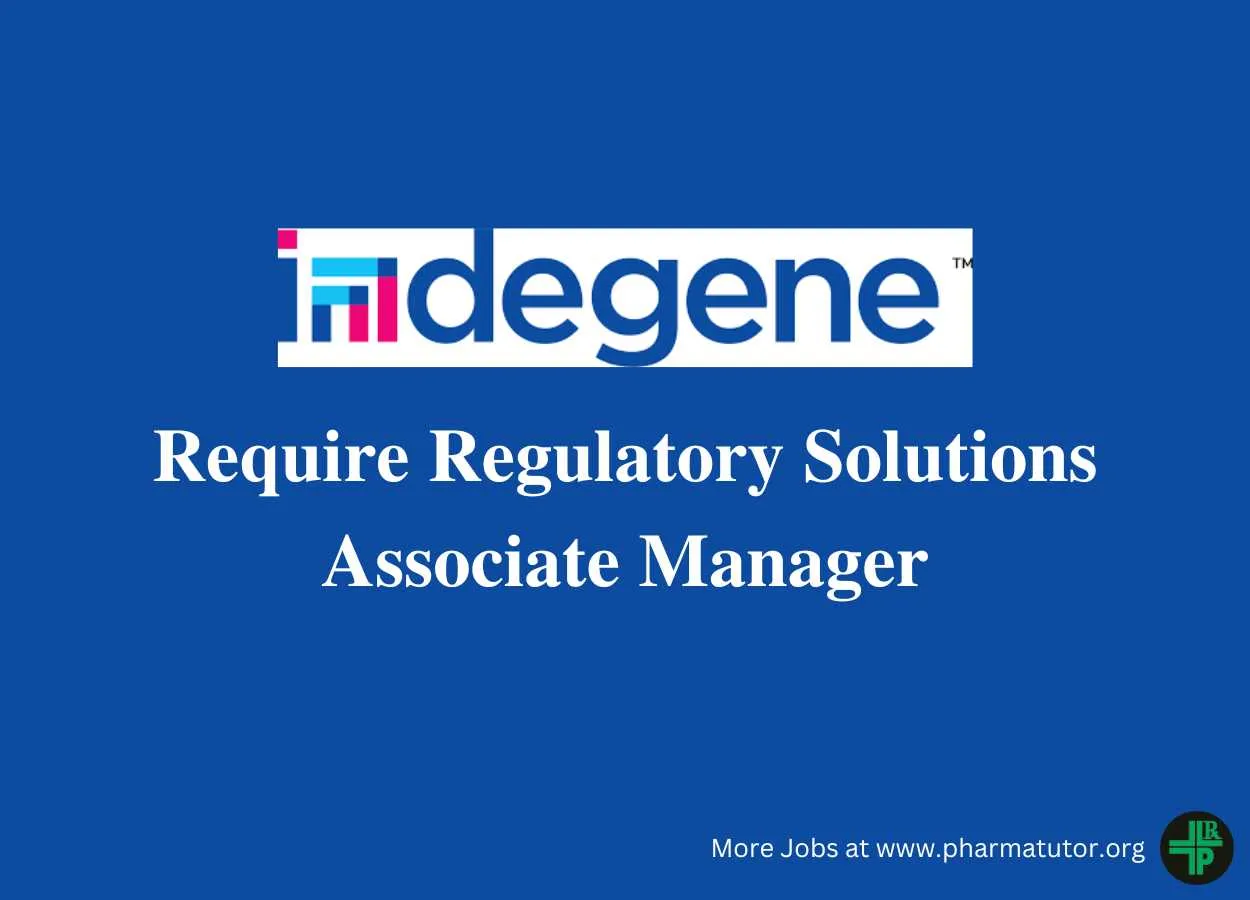 Work as Regulatory Solutions Associate Manager at Indegene