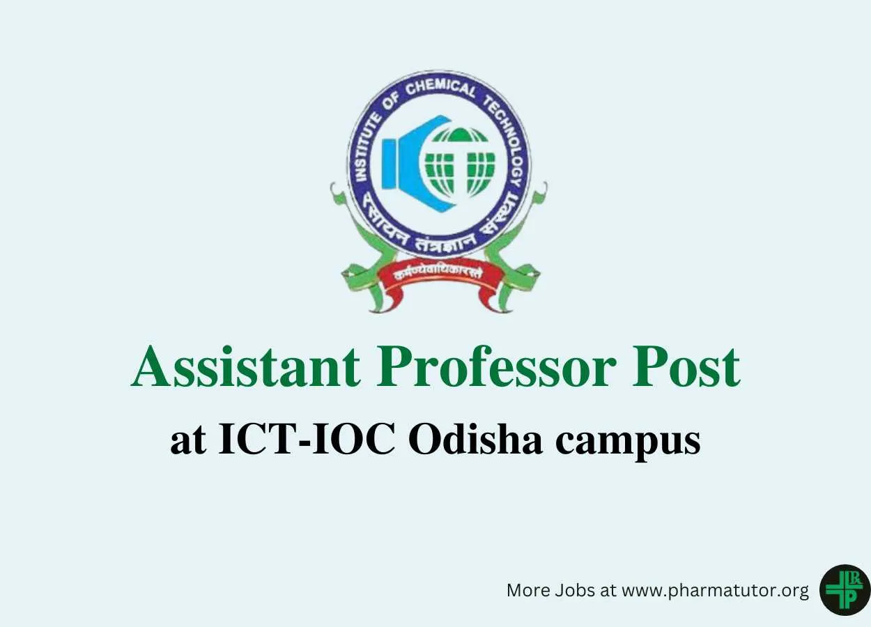 Applications are invited for post Assistant Professor at ICT-IOC Odisha off-campus