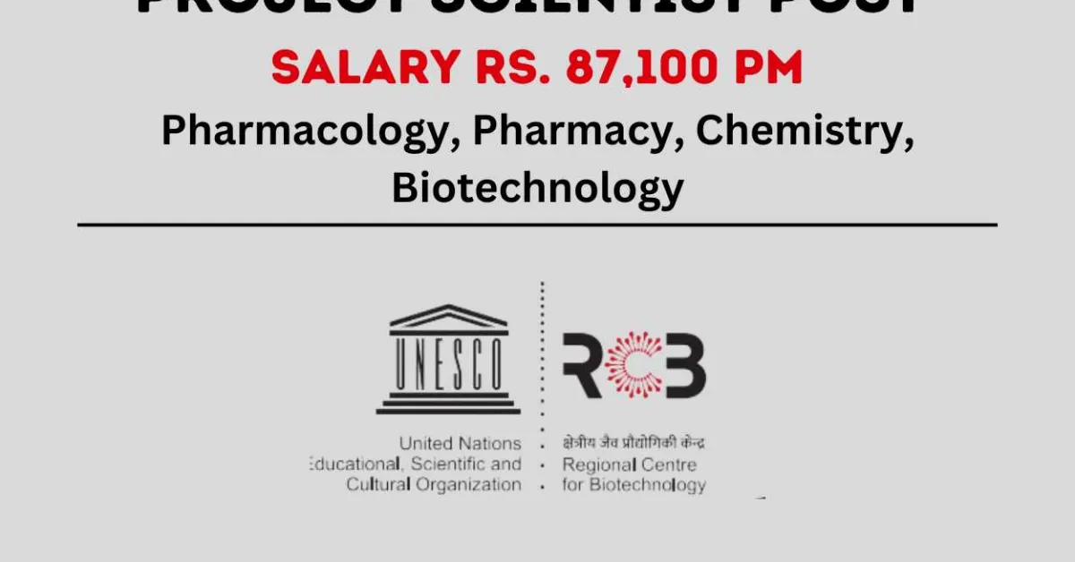 Apply Online for Project Scientist at RCB