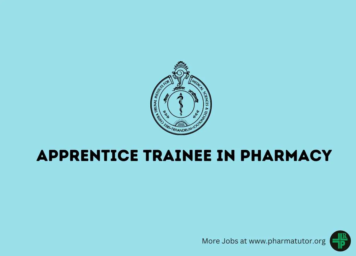 Apprentice Trainee in Pharmacy at SCTIMST