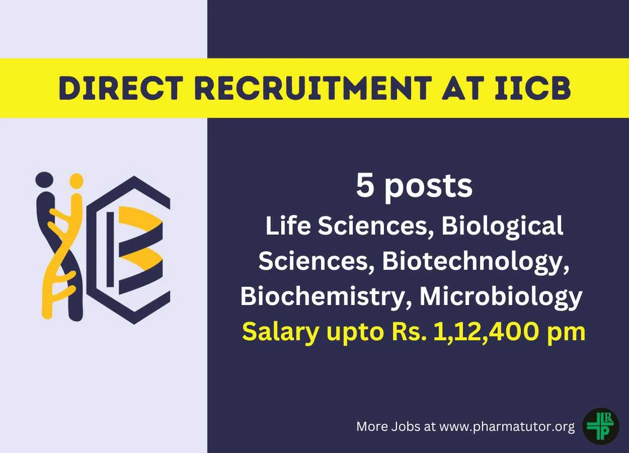 Direct Recruitment at IICB