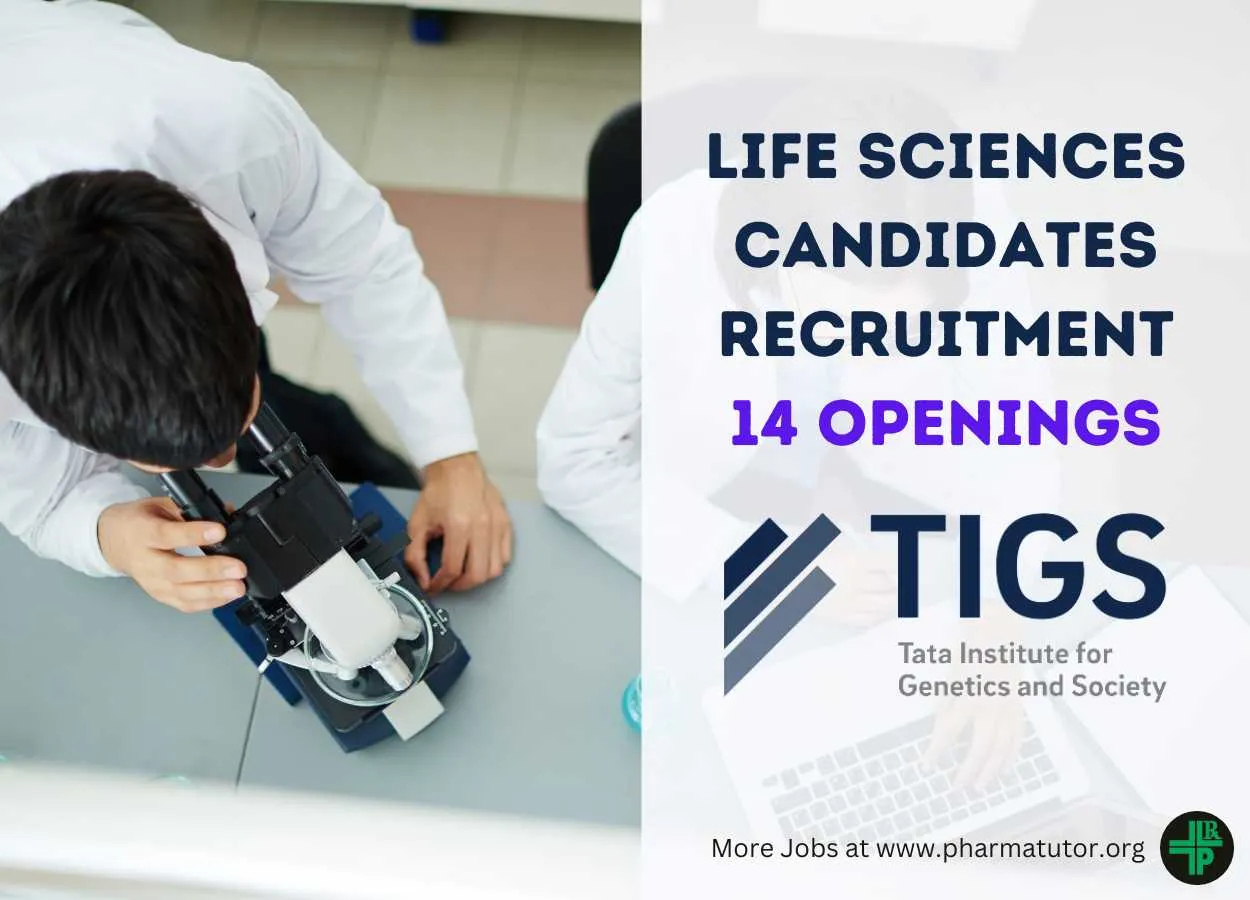 Job openings for Life Sciences candidates at TIGS