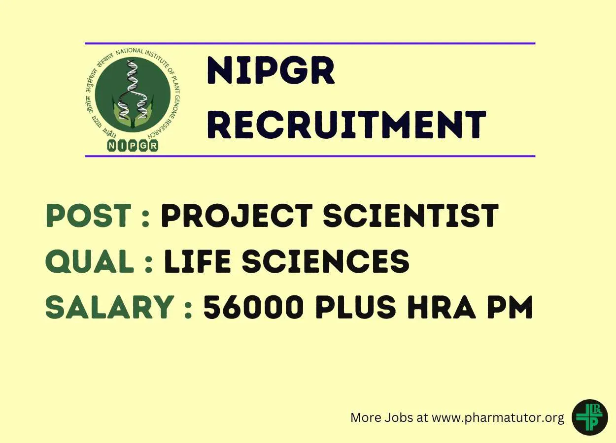 NIPGR looking for Project Scientist