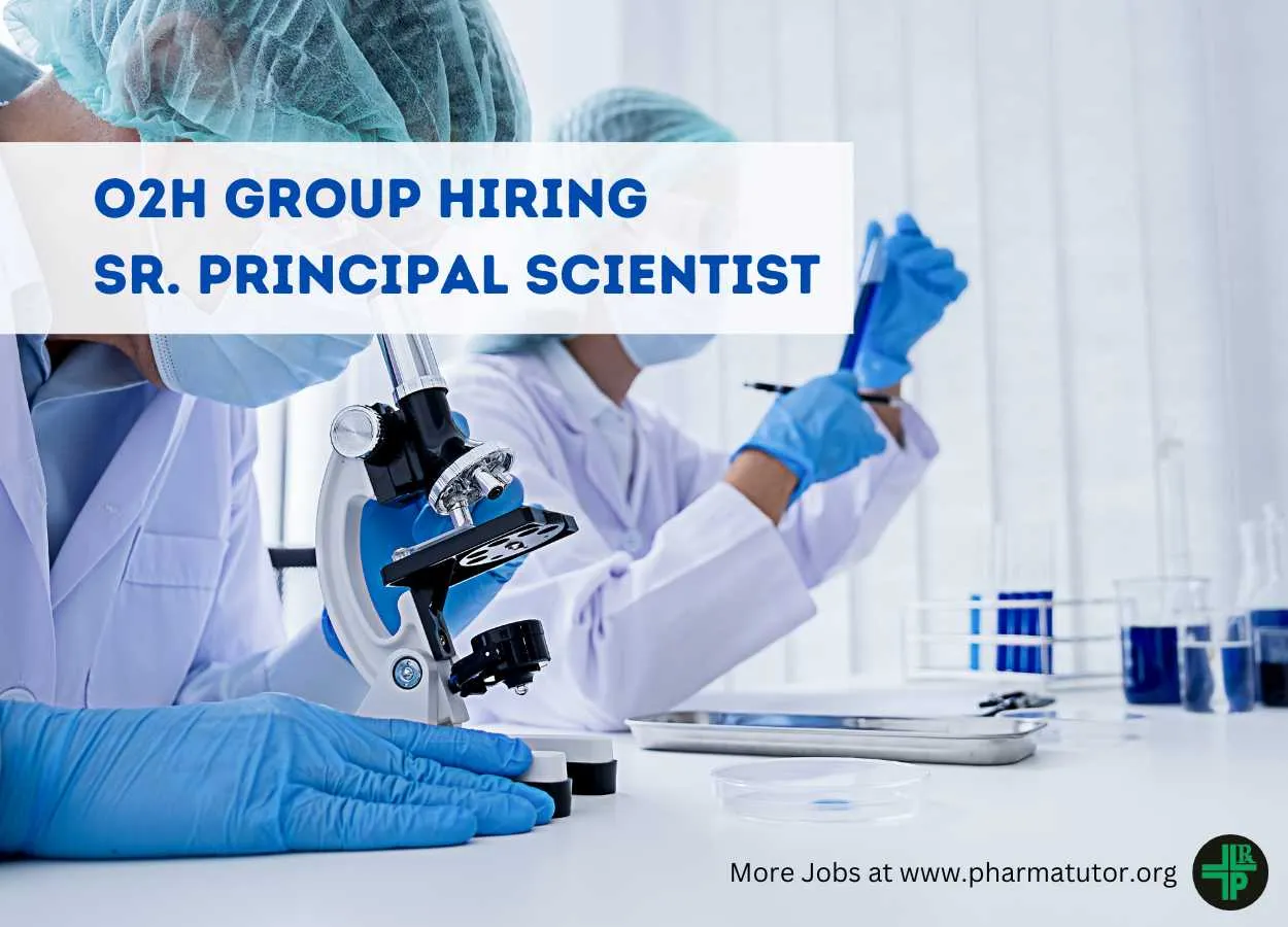 o2h group Hiring Sr. Principal Scientist