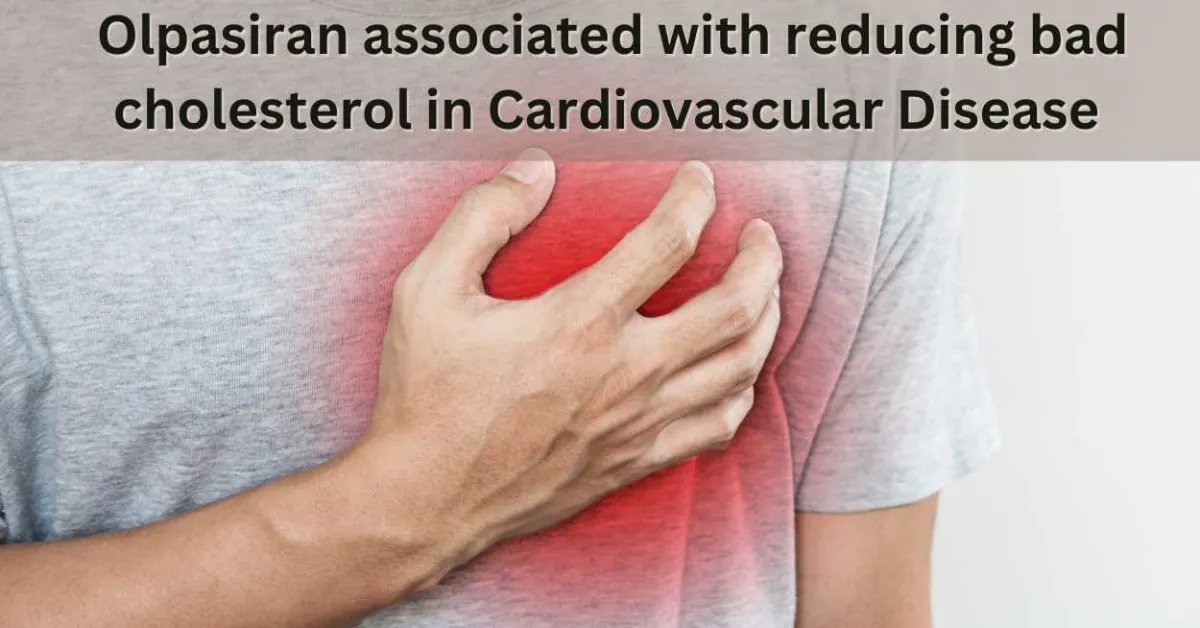 Olpasiran associated with reducing bad cholesterol in Cardiovascular Disease 