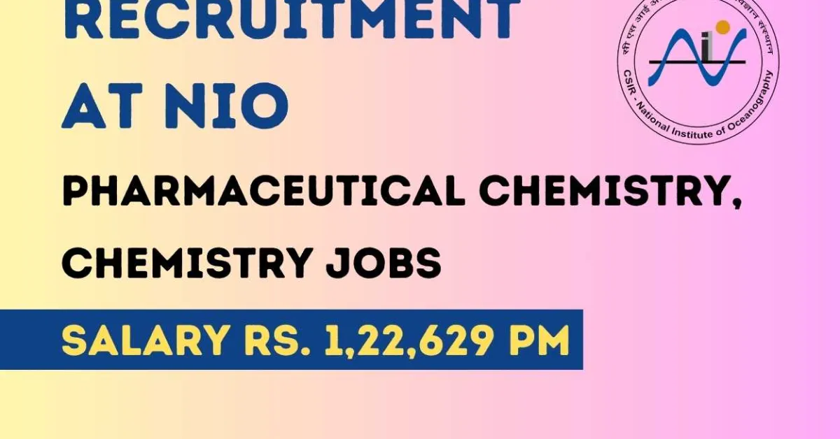 Opportunity to join National Institute of Oceanography as Scientist