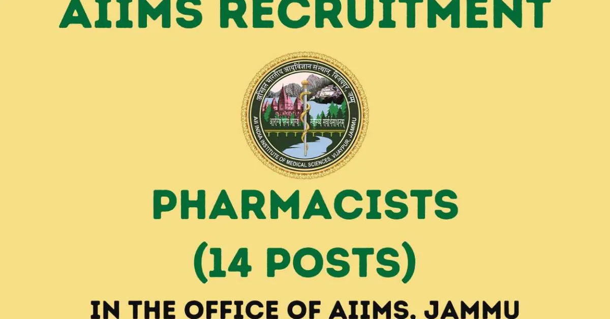 Recruitment of Pharmacists in the office of AIIMS through BECIL