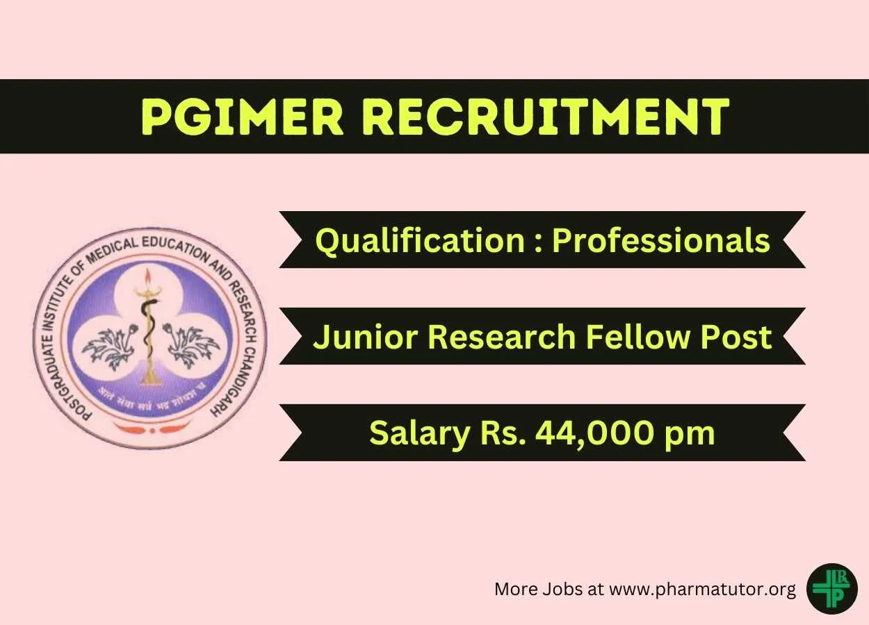 Vacancy for Junior Research Fellow at PGIMER 