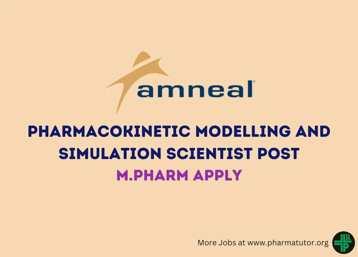 Amneal Pharma looking for Pharmacokinetic Modelling and Simulation Scientist