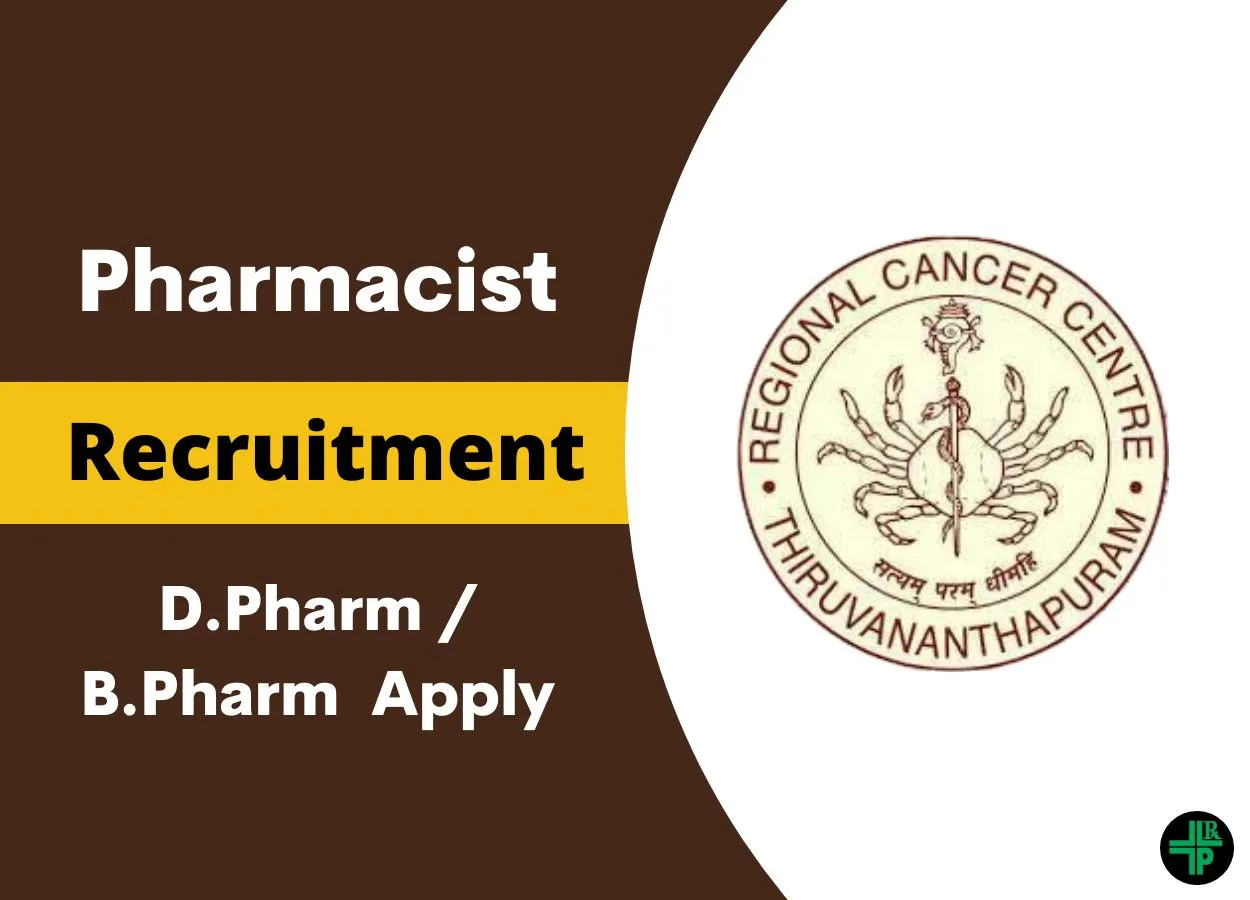 Applications are invited for post of Pharmacists in Regional Cancer Centre