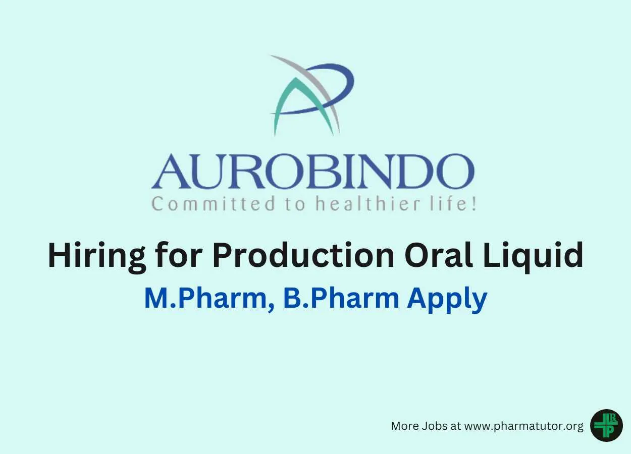 Hiring for Production Oral Liquid at APL Healthcare Ltd