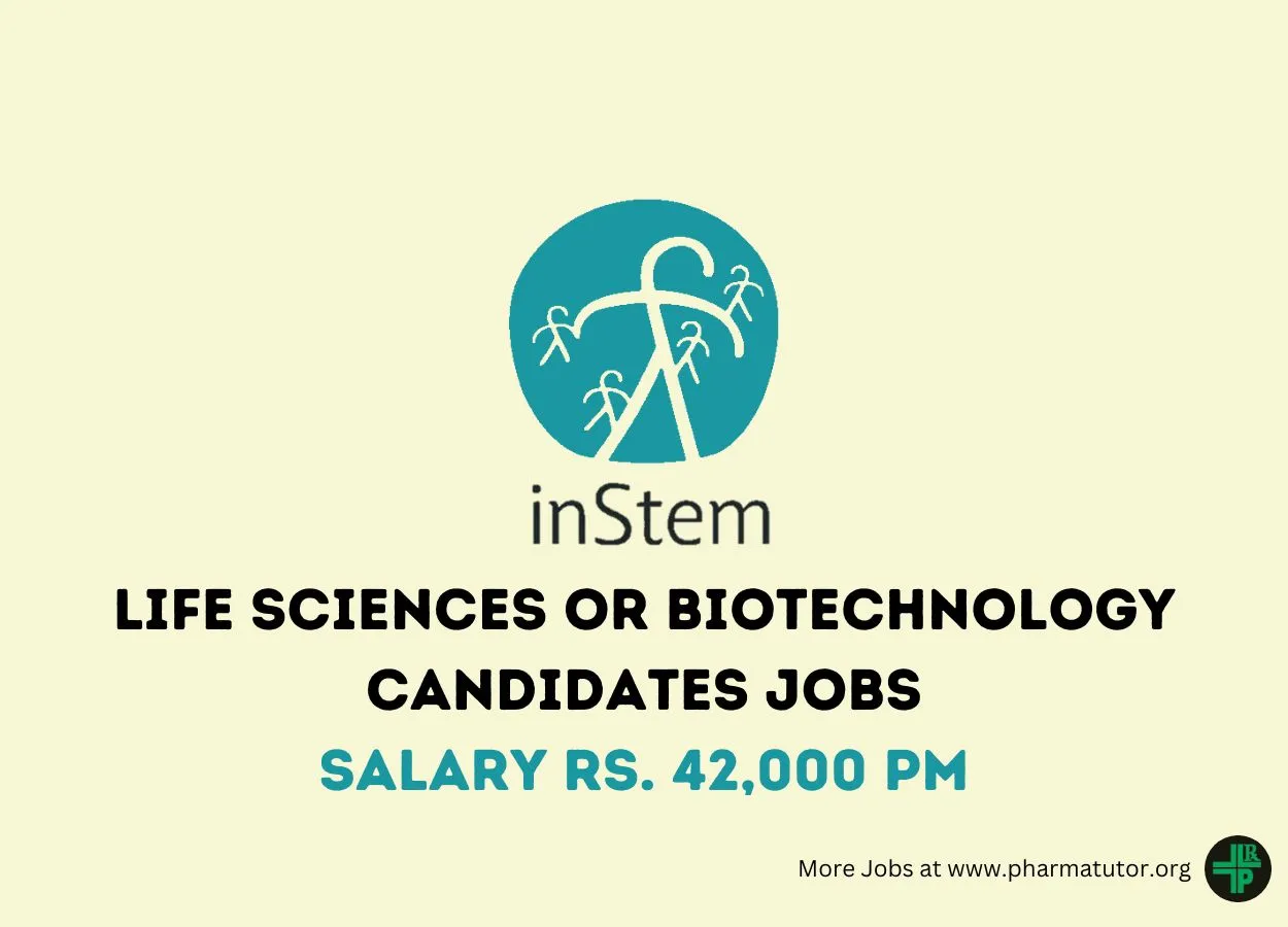 iBRIC-inStem invites applications from Life sciences or Biotechnology candidates