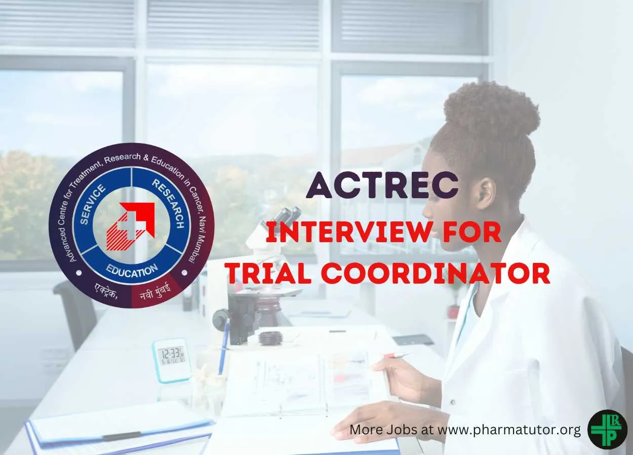 Interview for Trial Coordinator at ACTREC