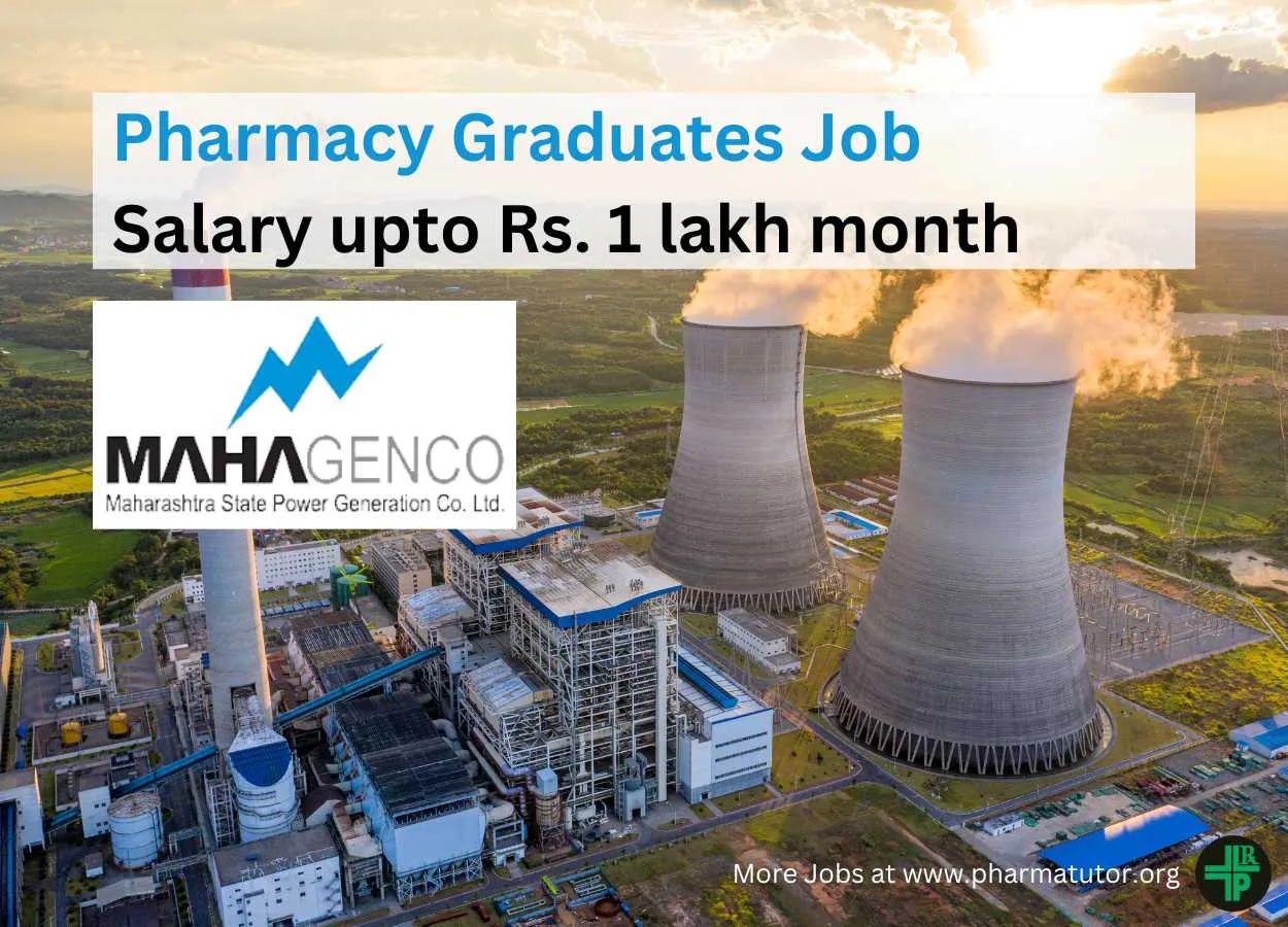 Opportunity for Pharmacy Graduates at MAHAGENCO