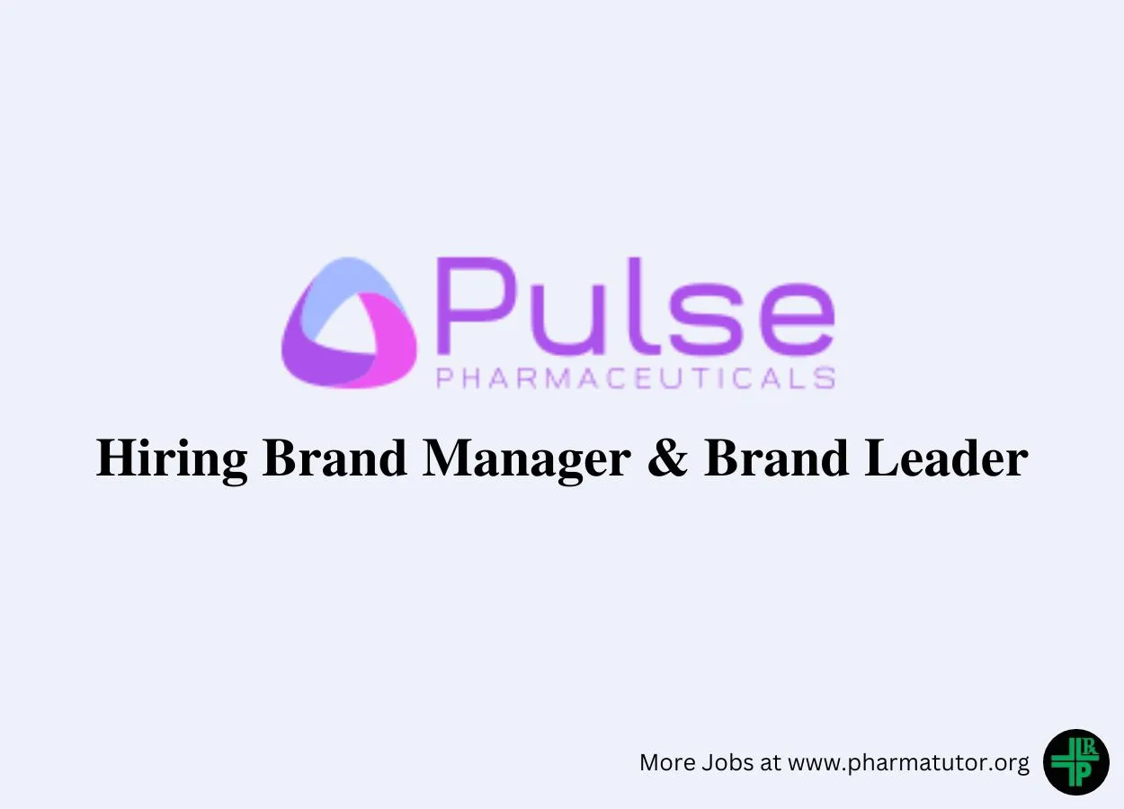 Pulse Pharma Hiring Brand Manager & Brand Leader