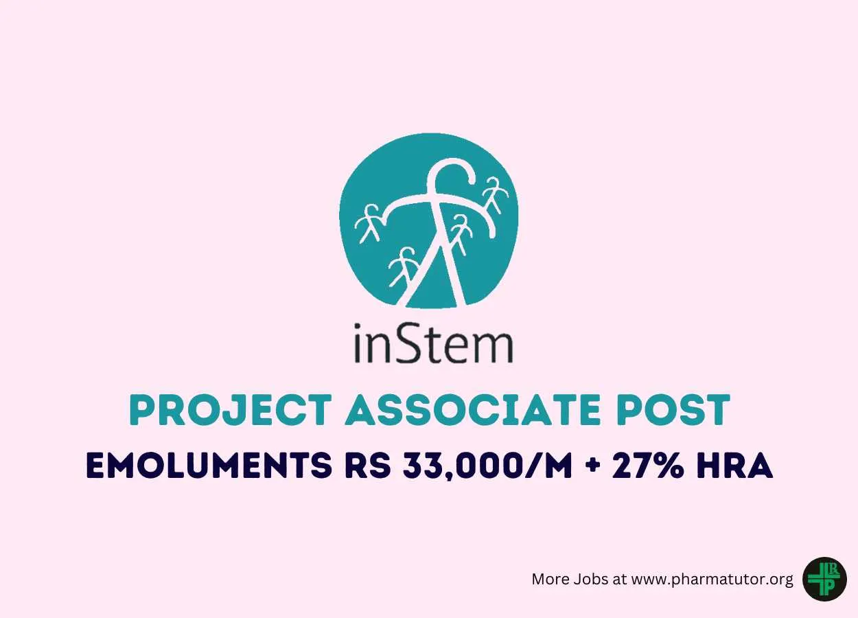 Vacancy for Project Associate at iBRIC-inStem