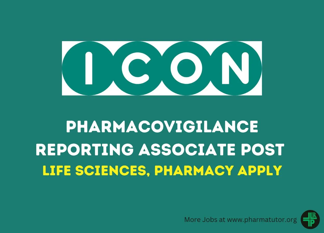 Work as Pharmacovigilance Reporting Associate at ICON plc