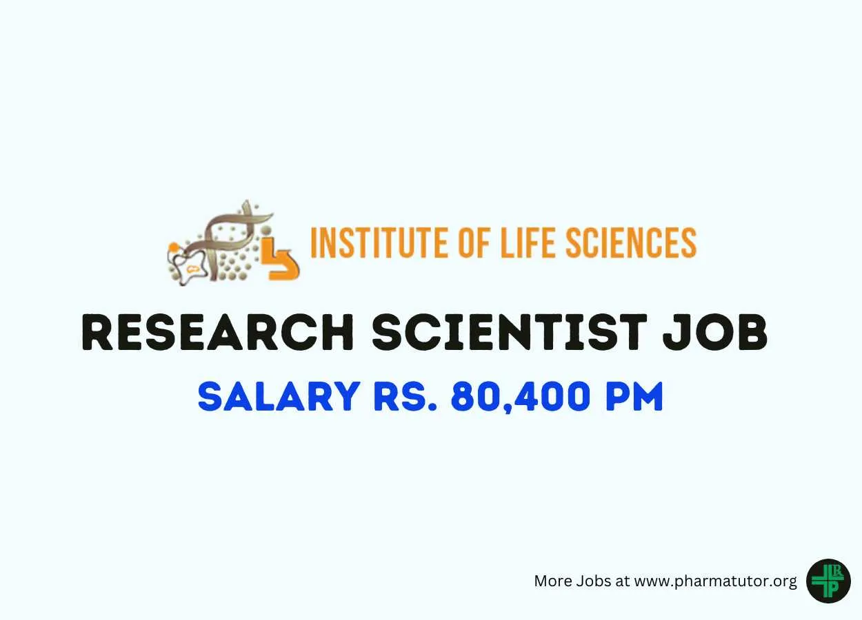 Work as Research Scientist at Institute of Life Sciences