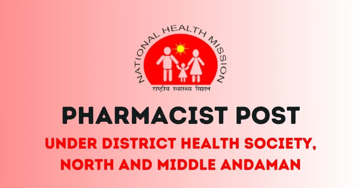 Applications are invited for Pharmacist under District Health Society