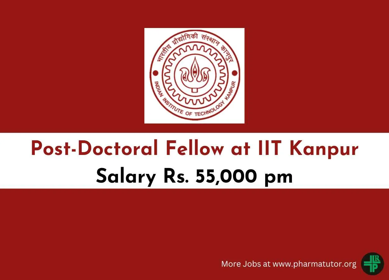 Applications are invited for Post-Doctoral Fellow at IIT Kanpur