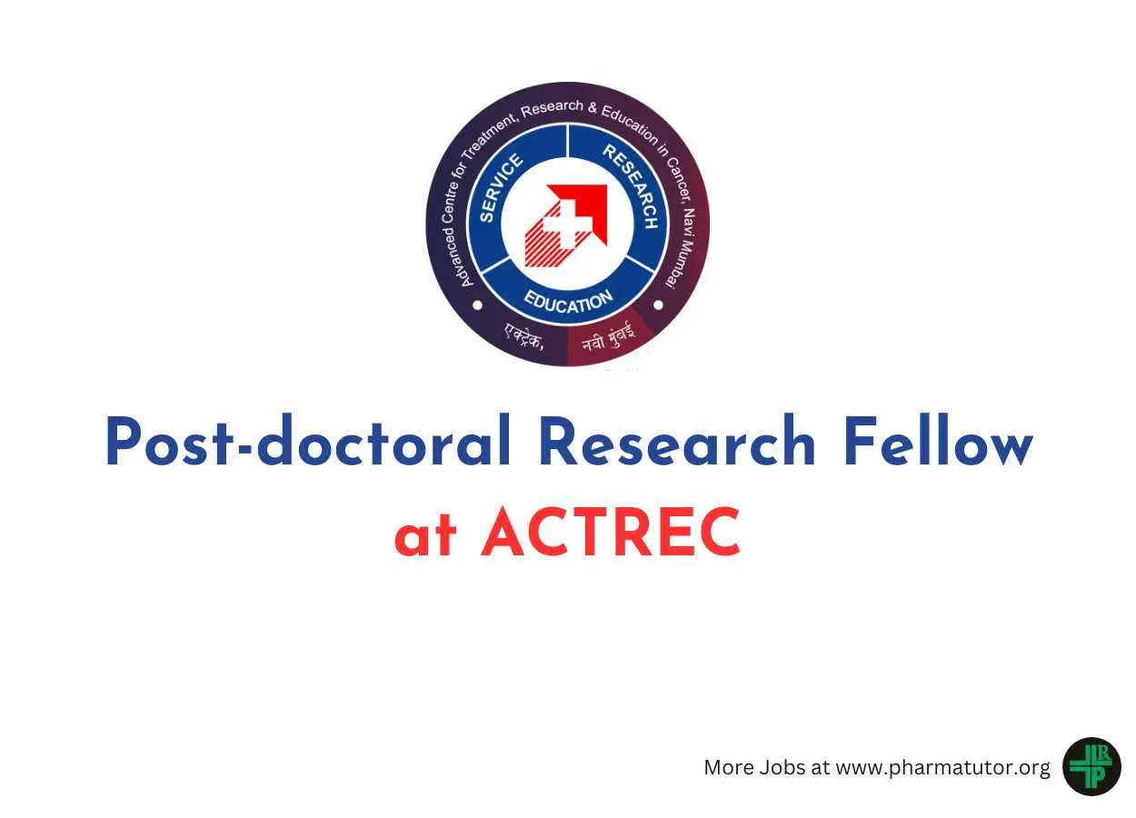 Applications are invited for Post-doctoral Research Fellow at ACTREC