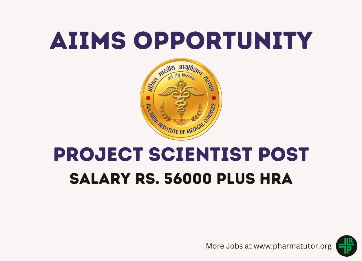 Applications are invited for Project Scientist at AIIMS