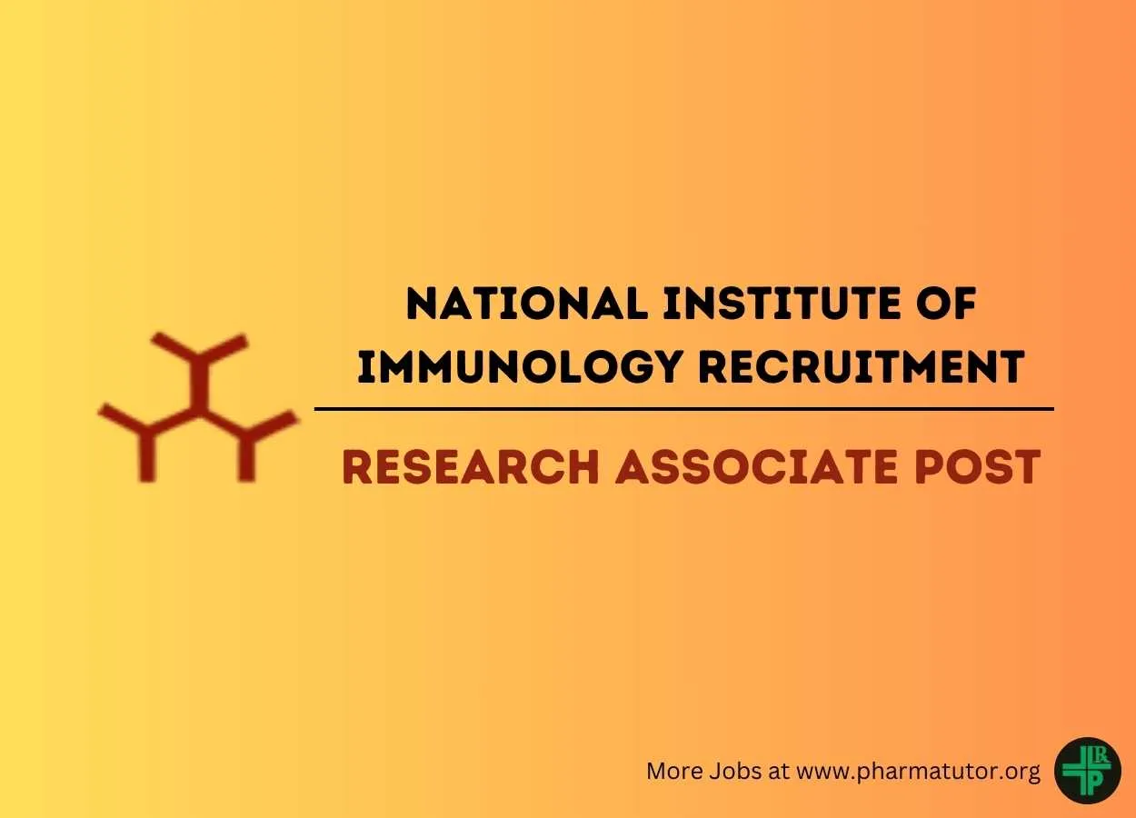 Applications are invited for Research Associate at National Institute of Immunology