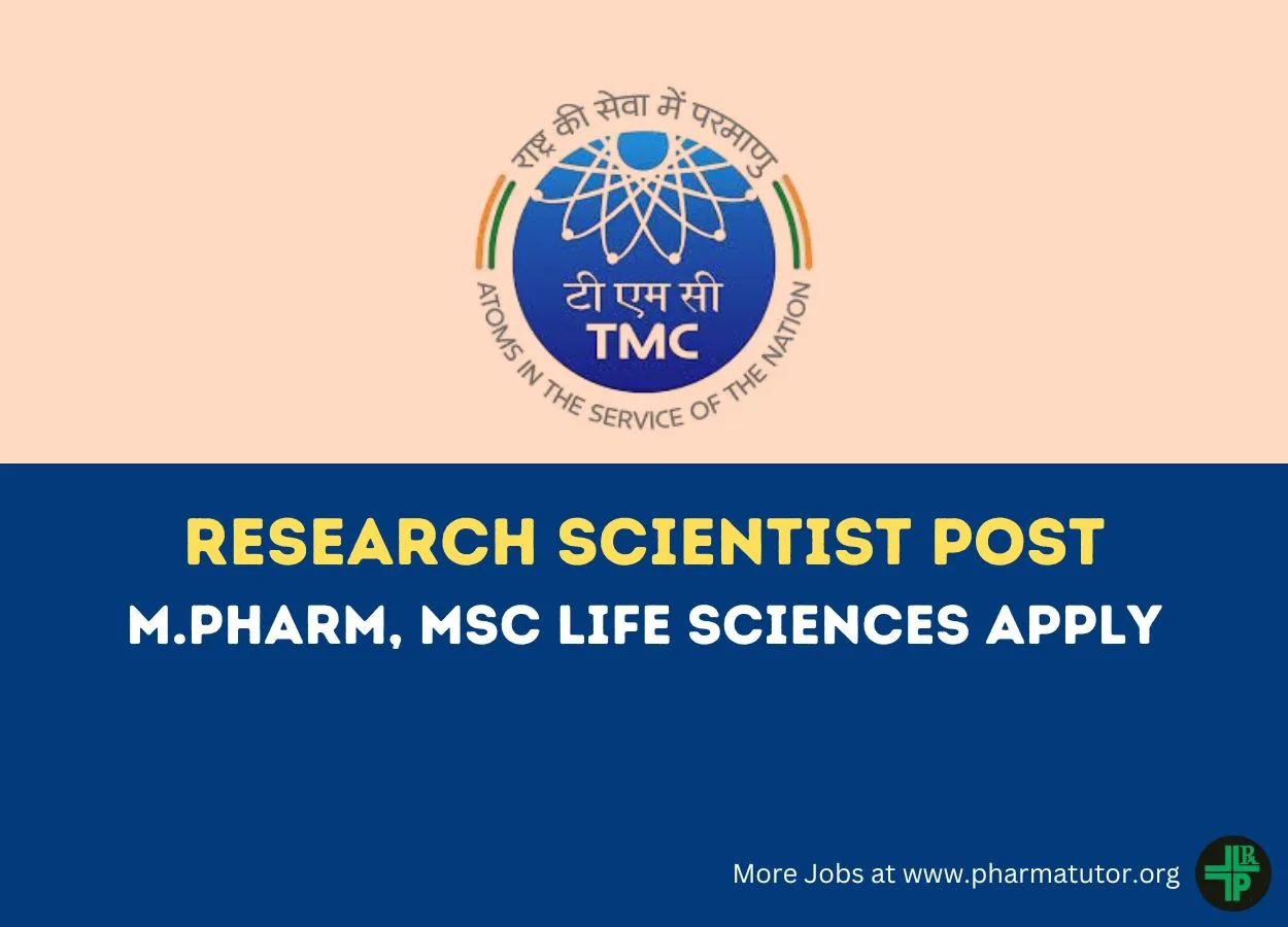 Apply Online for Research Scientist at Tata Memorial Centre